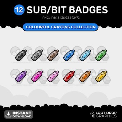 Crayons Subscriber Badges