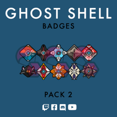 Destiny Ghost Shell Badges Pack 2