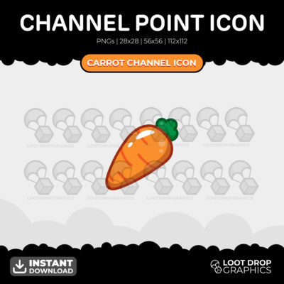Carrot Channel Point Icon for Twitch